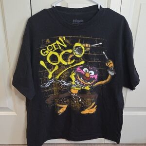 Muppets Black 'Goin' Loco' Graphic Tee - Short Sleeve